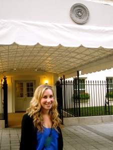 Getting ready for a tour of the West Wing of the White House